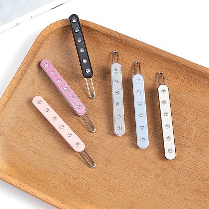 Заколки для волос из пвх, овальные