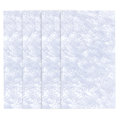 2 Sets Rectangle Celluloid Pearl Celluloid Guitar Head Veneer, Guitar Parts Accessories