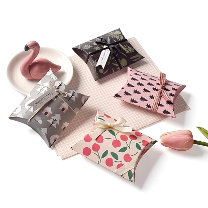Paper Pillow Boxes, Gift Candy Packing Box