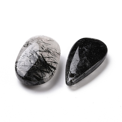 Natural Gemstone Pendants, Mixed Teardrop & Oval Charm