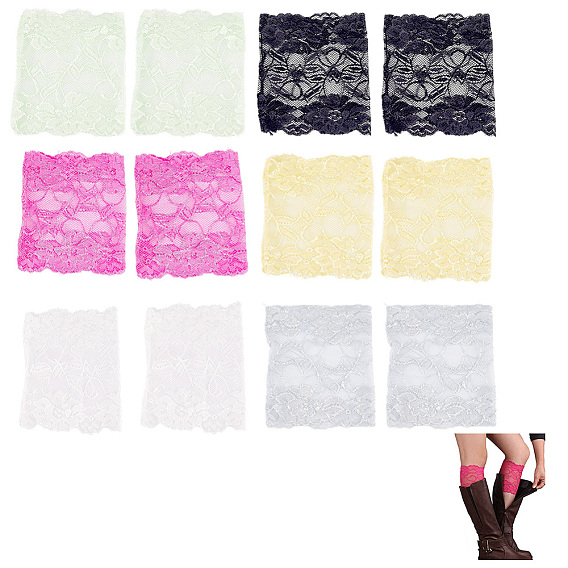 6пары 6цвета кружевные штанины рукава, грелка для ног, аксессуары для костюма