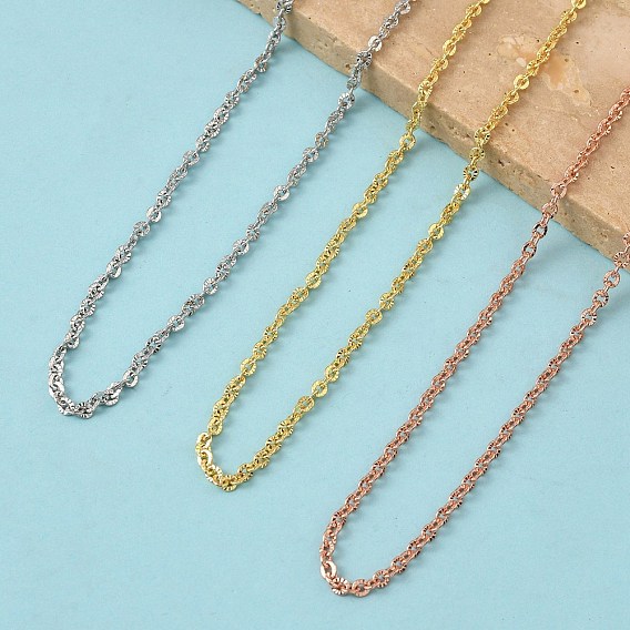 2.5мм латунные текстурированные кабельные цепочки, без свинца и без кадмия, долговечный, стойки покрытие