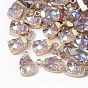 Druzy Resin Pendants, with Edge Light Gold Plated Iron Loops, AB Color Plated