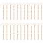 20paire 316 apprêts de boucles d'oreilles créoles en acier inoxydable chirurgical