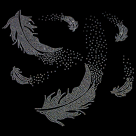 Блеск исправление горный хрусталь, аксессуары для костюма, перо форму