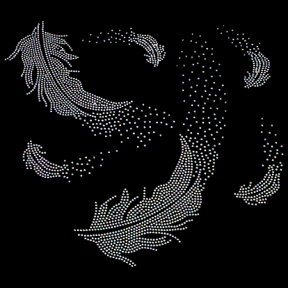 Блеск исправление горный хрусталь, аксессуары для костюма, перо форму