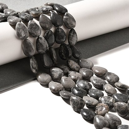 Натуральная карта каменные бусы пряди, слеза