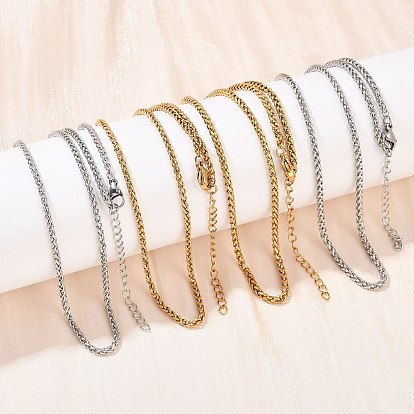 304 ожерелья из цепочек из нержавеющей стали для унисекс, ионное покрытие (ip)