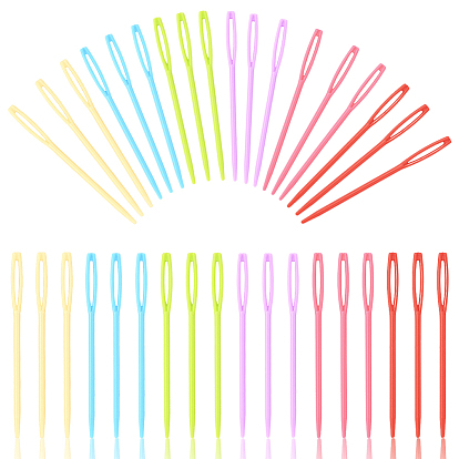 100шт. детские пластиковые спицы для вязания, шитья, вышивания крестиком