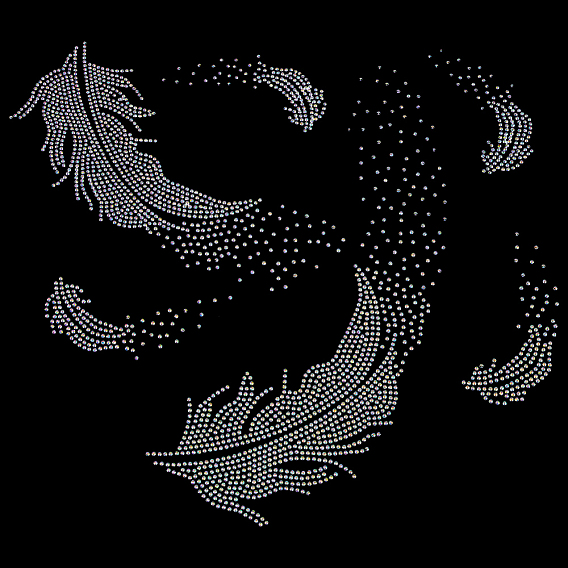 Блеск исправление горный хрусталь, аксессуары для костюма, перо форму