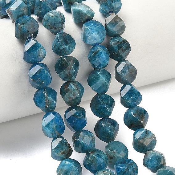 Природного апатита нитей бисера, граненые, твист