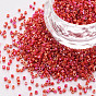 Glass Cylinder Beads, Seed Beads, Opaque Colours Rainbow, Round Hole