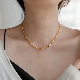 18K Gold Plated Silver Necklace - Luxurious and Elegant Collarbone Chain for Women