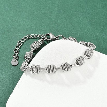 304 женские браслеты-цепочки со звеньями из нержавеющей стали, овальные