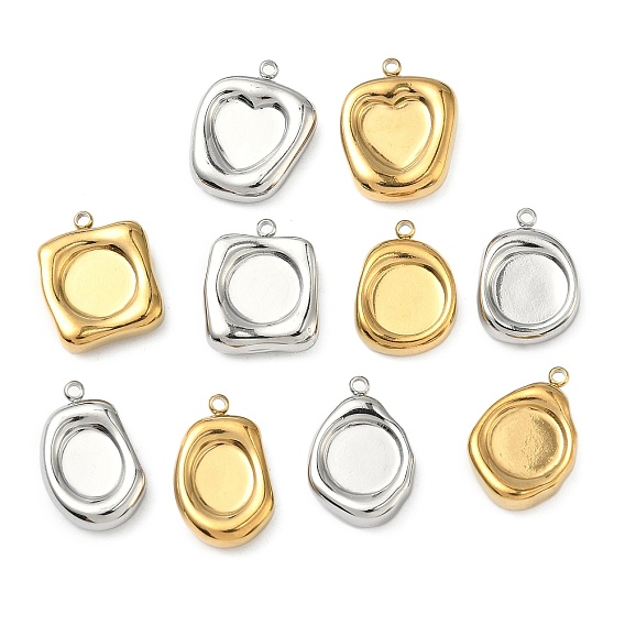 304 Настройки кабошон из нержавеющей стали кулон