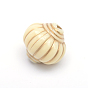 Lantern Plating Acrylic Beads, Golden Metal Enlaced, 14x14mm, Hole: 2mm, about 368pcs/500g