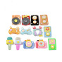 Opaque Resin Decoden Cabochons, Microphone & Game Controller & Camera, Mixed Shapes