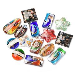 Handmade Lampwork Cabochons, Mixed Shapes