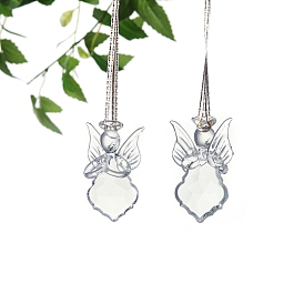 Glass Angel Pendant Decorations, for Christmas Tree Hanging Ornaments