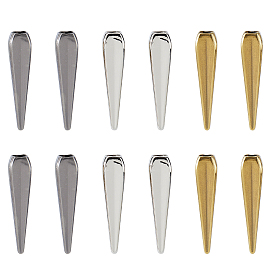 12шт. 3 цвета сплав наконечники шнура, конусный веревочный замок, замена шнурка на толстовке