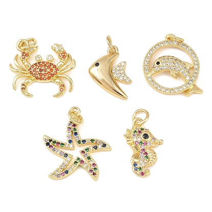 Латунные микро проложить кубического циркония подвески, с целью перехода в кольце, реальный 18 k позолоченный