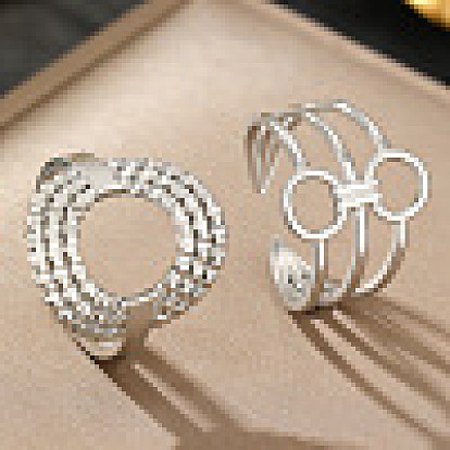 201 наборы манжетных колец из нержавеющей стали, для женщин