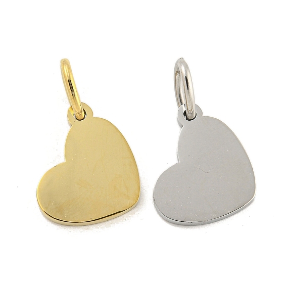 304 нержавеющая сталь с зеркальной полировкой, штампованная пустая бирка, подвески с зеркальной полировкой, с целью перехода в кольце, шарма сердца