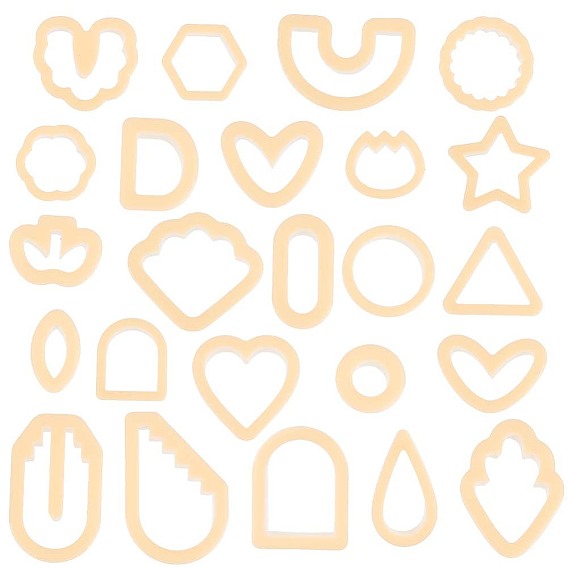 Наборы резцов для пластиковой глины, инструмент для лепки из глины, цветок/сердце/геометрическая форма