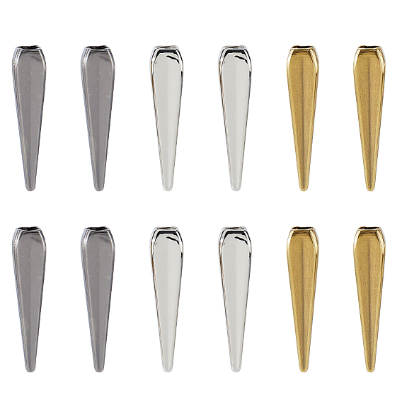 12шт. 3 цвета сплав наконечники шнура, конусный веревочный замок, замена шнурка на толстовке