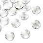 SHEGRACE Brass Pendants, Round Charms, Stamping Blank Tag, Brushed Finish, Cadmium Free & Lead Free & Nickel Free