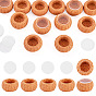 12 piezas de cesta de resina en miniatura, para micropaisaje, decoración de casa de muñecas, 12piezas de láminas acrílicas, plano y redondo