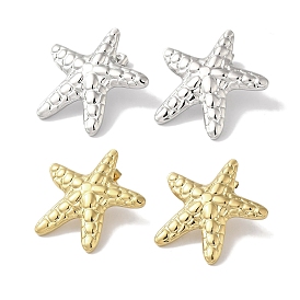 304 Stainless Steel Stud Earrings for Women, Starfish