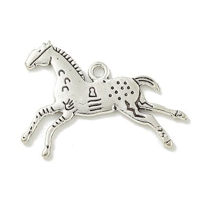 Сплавочные подвески тибетского стиля, без кадмия и без свинца, античное серебро