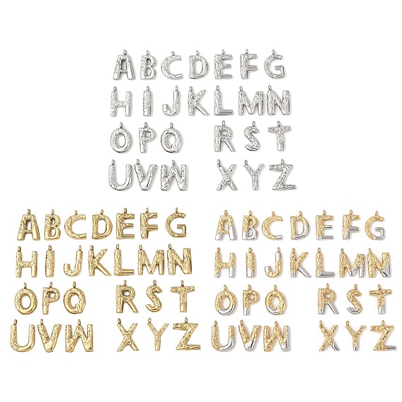26 шт. 304 подвески-алфавиты из нержавеющей стали, Письмо ~ Z