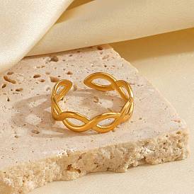 304 открытые манжеты из нержавеющей стали крест-накрест, скрученные кольца