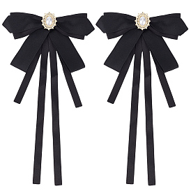 2шт. полиэстеровые булавки для бантиков, булавки для лацканов одежды из сплава, с имитацией жемчуга