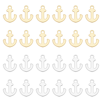 120шт 2 цвета подвески из нержавеющей стали, якорь