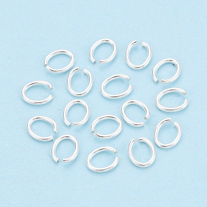 925 Sterling Silber offene Biegeringe, ellipsenförmige
