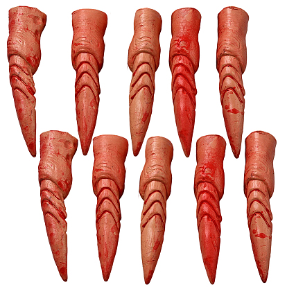 10шт. пластиковые украшения для ногтей, костюм для косплея на Хэллоуин