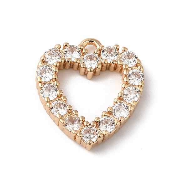 Латунь прелести, со стеклом, сердце