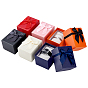 6 наборы 6 цветные ленты, банты, бумажные футляры для хранения украшений с подушечкой внутри для часов, браслетов, прямоугольные