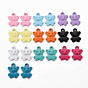 Spray Painted Alloy Charms, Cadmium Free & Lead Free, Bear