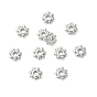 Perles d'espacement en laiton shegrace, fleur, sans cadmium et sans nickel et sans plomb