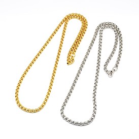 304 fabricación de collares de cadena veneciana de acero inoxidable, 24.02 pulgada (610 mm) x 5 mm