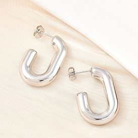 304 из нержавеющей стали серьги, серьги-кольца