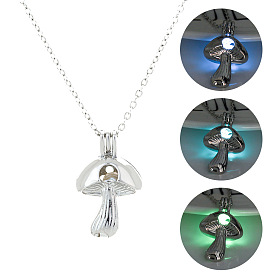 Halloween Multicolor Luminous Mushroom Necklace Accessories Jewelry Women