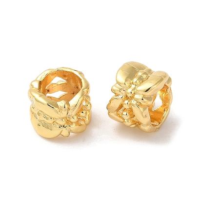 Стойка металлизированный латунь европейский бисер, бусины с большим отверстием, долговечный, без свинца и без кадмия, cloumn