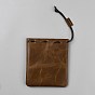 Leather Packing Pouches Drawstring Bags, Rectangle