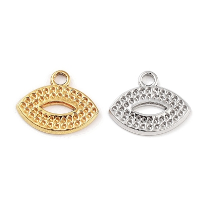 304 Stainless Steel Pendant Rhinestone Settings, Eye