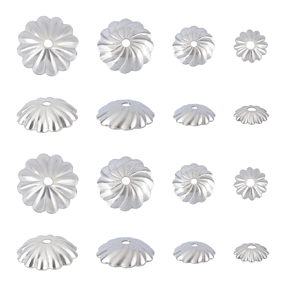 304 caps d'acier inoxydable, fleur, multi-pétale
